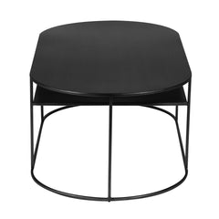 ZAGO Coffee Table Grayson black steel 120x60cm