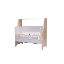 MATHY BY BOLS Co-sleeping Crib Asymetry pine wood