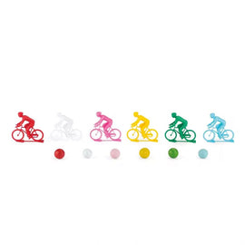MOULIN ROTY Game Of 6 cyclists With Marbles 