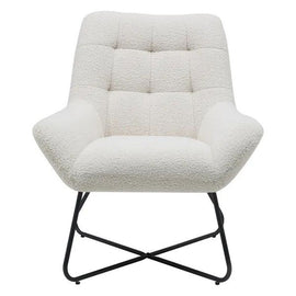 ZAGO Armchair Kami Steel Legs Natural Terry Fabric