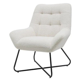 ZAGO Armchair Kami Steel Legs Natural Terry Fabric