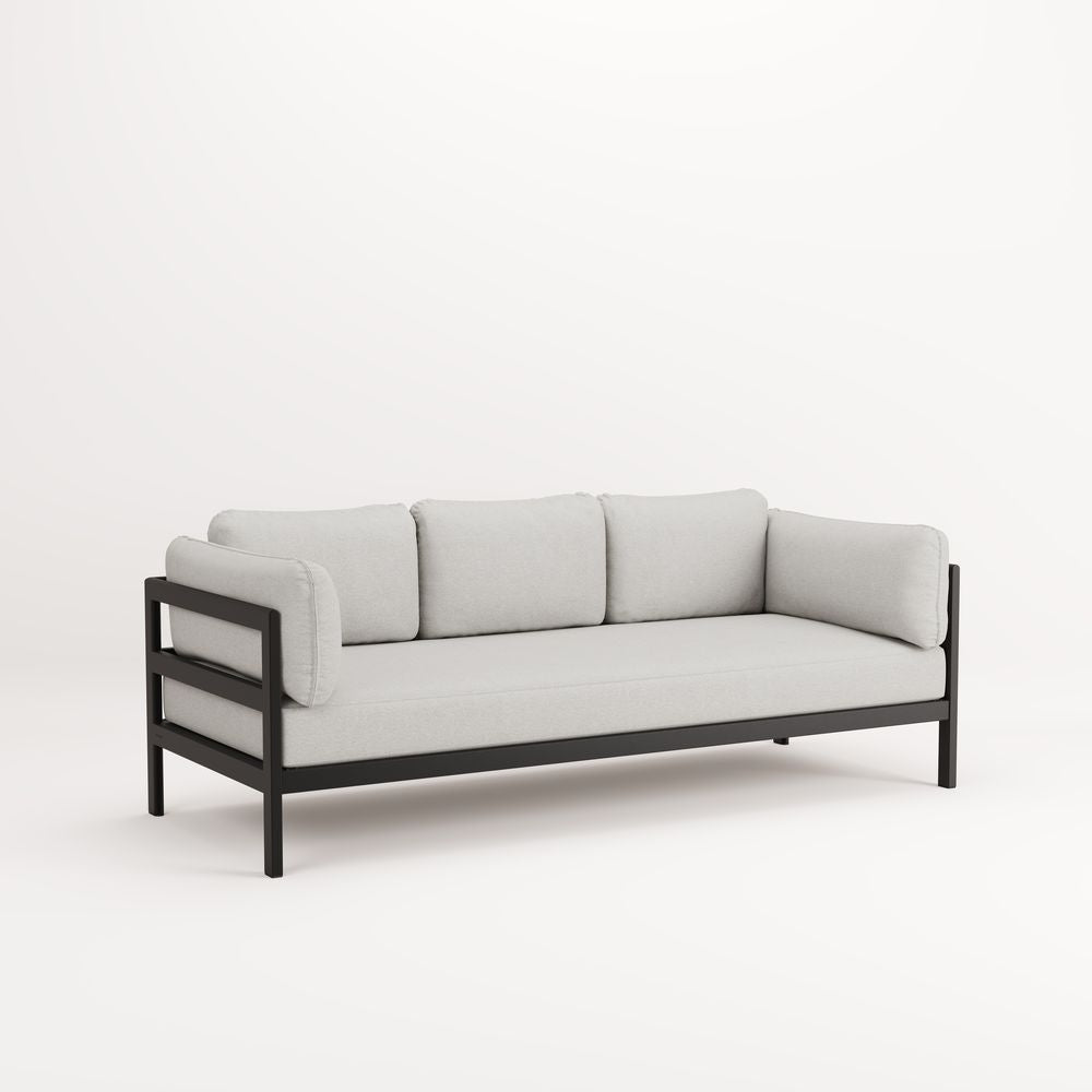 TIPTOE Sofa Easy 3-4 Seats Gabriel Fabric Graphite Black Steel Structure 225cm