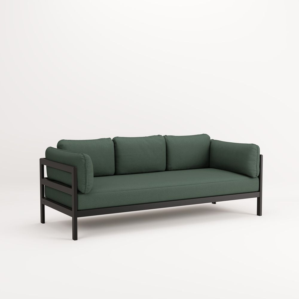 TIPTOE Sofa Easy 3-4 Seats Gabriel Fabric Graphite Black Steel Structure 225cm