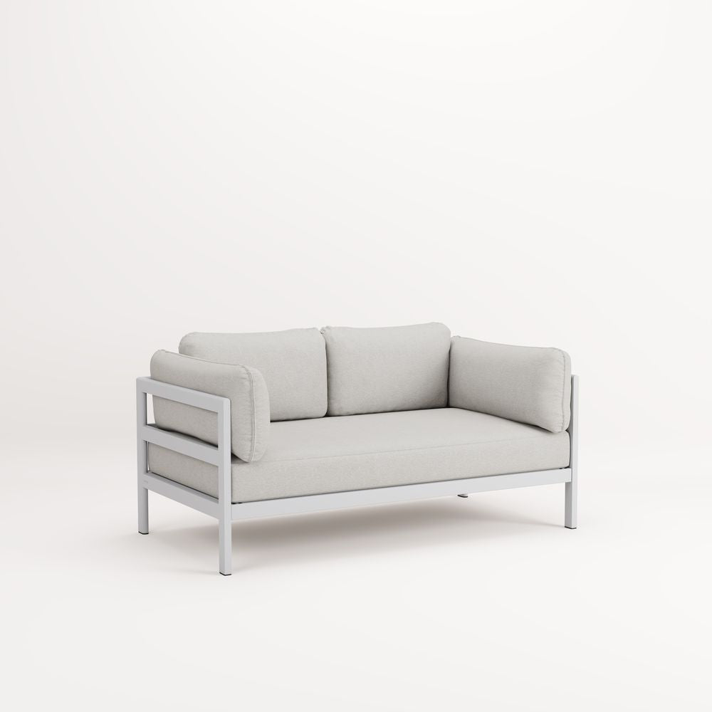 TIPTOE Sofa Easy 2 Seats Gabriel Fabric Austral Grey Steel Structure 225cm