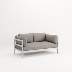 TIPTOE Sofa Easy 2 Seats Gabriel Fabric Austral Grey Steel Structure 225cm