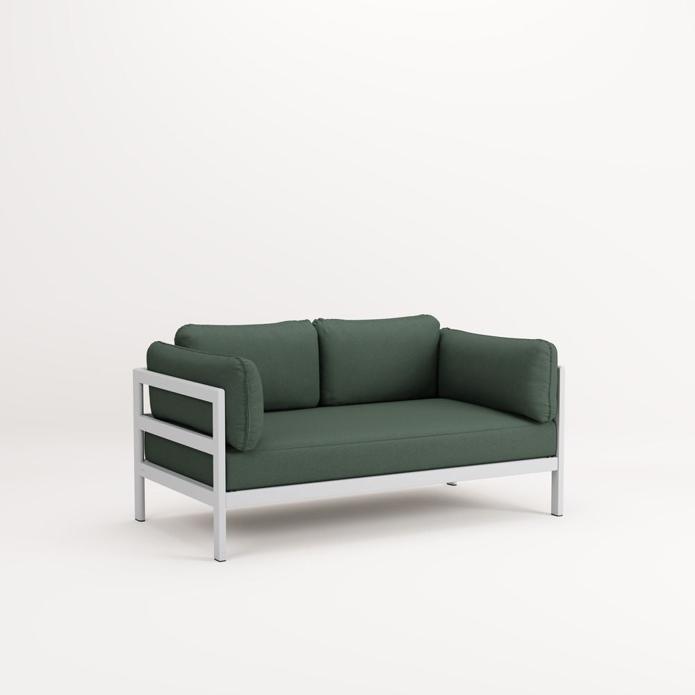 TIPTOE Sofa Easy 2 Seats Gabriel Fabric Austral Grey Steel Structure 225cm