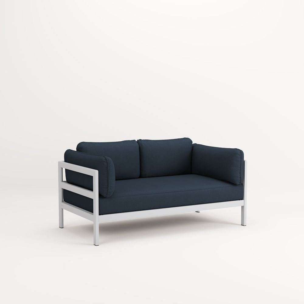 TIPTOE Sofa Easy 2 Seats Gabriel Fabric Austral Grey Steel Structure 225cm