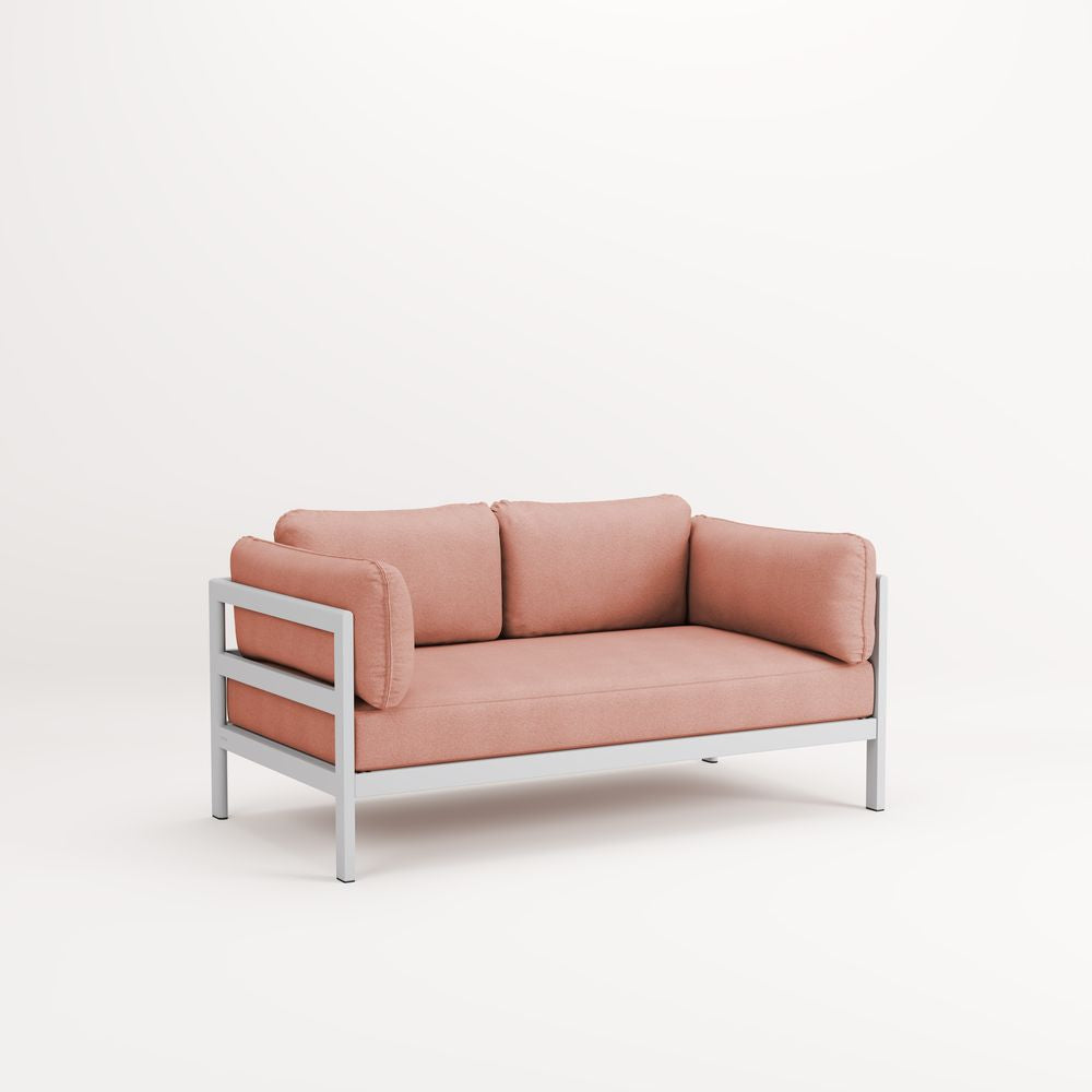 TIPTOE Sofa Easy 2 Seats Gabriel Fabric Austral Grey Steel Structure 225cm