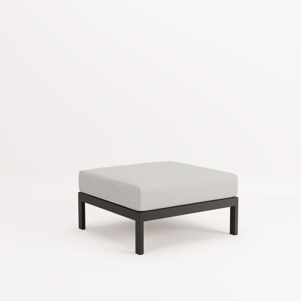 TIPTOE Ottoman Corner Unit Easy Gabriel Fabric Graphite Black Steel 83cm