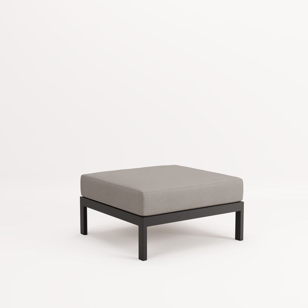 TIPTOE Ottoman Corner Unit Easy Gabriel Fabric Graphite Black Steel 83cm