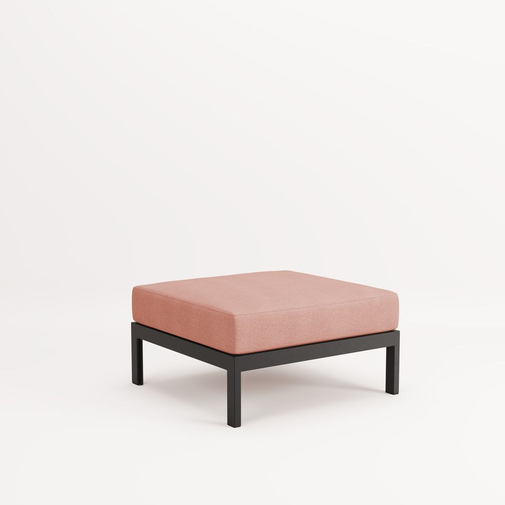 TIPTOE Ottoman Corner Unit Easy Gabriel Fabric Graphite Black Steel 83cm