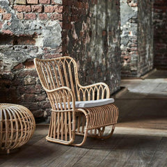 SIKA DESIGN Lounge Chair Tulip Rattan