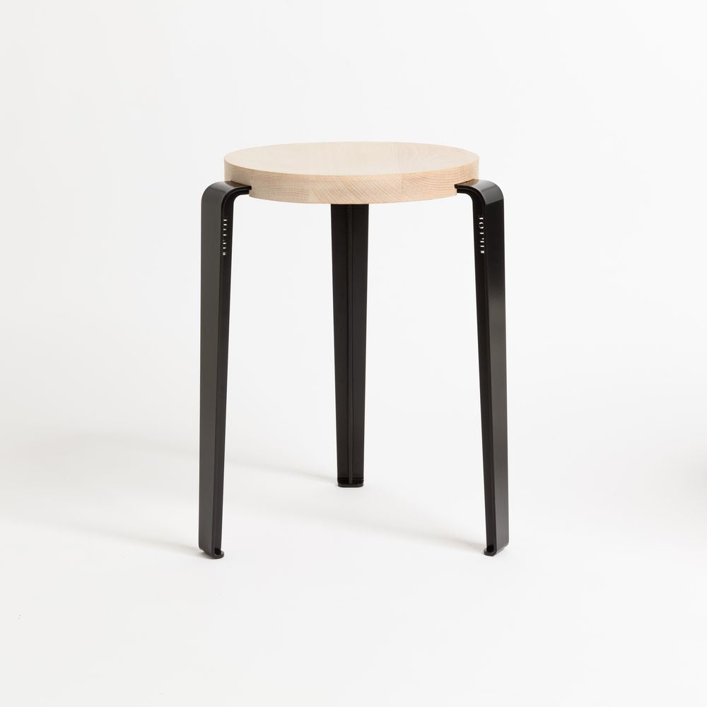 TIPTOE Stool Lou Beech Steel Legs 45cm