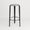 TIPTOE Stool Big Lou Recycled Plastic Macchiato Steel Legs 75cm
