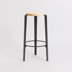 TIPTOE Stool Big Lou Beech Steel Legs 75cm