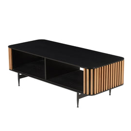 ZAGO Coffee Table Linea metal legs oak 120cm