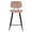 ZAGO Bar Stool Lizzy metal legs velvet base 68cm