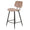 ZAGO Bar Stool Lizzy metal legs velvet base 68cm