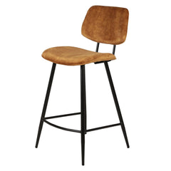 ZAGO Bar Stool Lizzy metal legs velvet base 68cm
