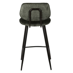 ZAGO Bar Stool Lizzy metal legs velvet base 68cm