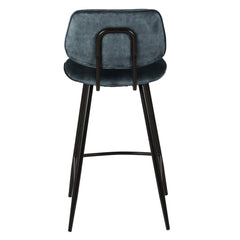 ZAGO Bar Stool Lizzy metal legs velvet base 68cm