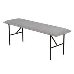 ZAGO Bench Lucce metal legs velvet fabric 134cm
