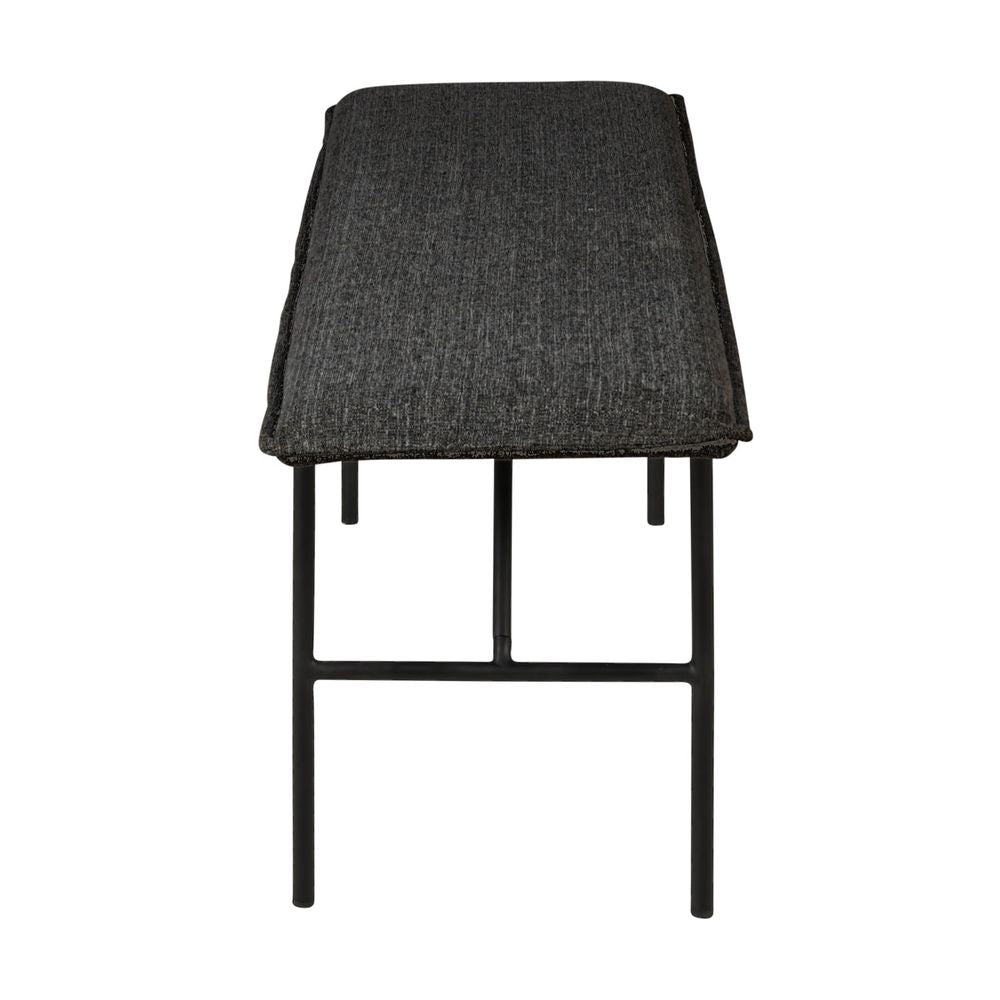 ZAGO Bench Lucce metal legs velvet fabric 134cm