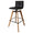 ZAGO Swivel Bar Stool Mae wood legs leatherette 75cm