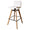 ZAGO Swivel Bar Stool Mae wood legs leatherette 75cm