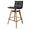 ZAGO Swivel Bar Stool Mae wood legs leatherette 65cm