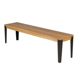 ZAGO Bench Manhattan metal legs oak 170cm