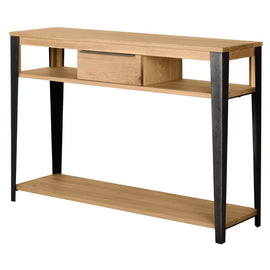 ZAGO Console Table Manhattan metal legs oak 120cm