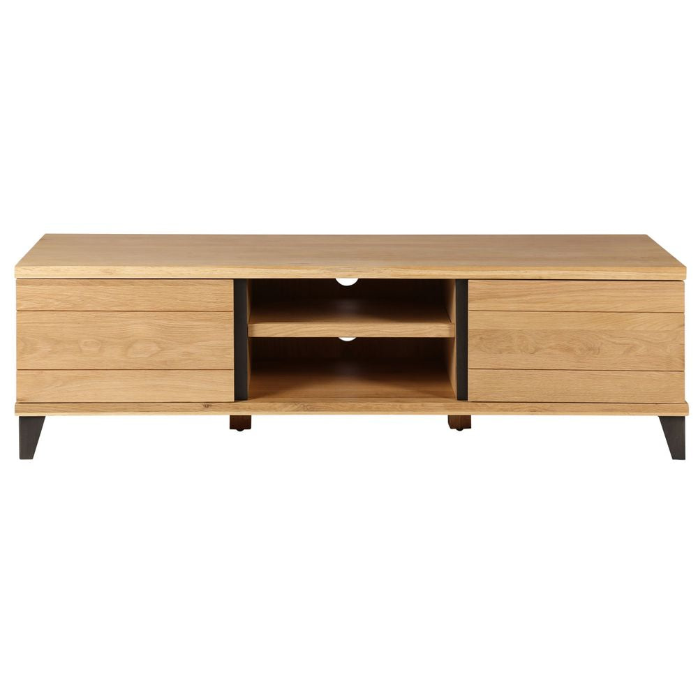 ZAGO TV Cabinet Manhattan metal legs oak 150cm