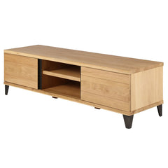 ZAGO TV Cabinet Manhattan metal legs oak 150cm