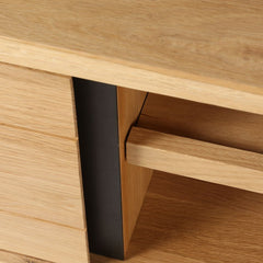 ZAGO TV Cabinet Manhattan metal legs oak 150cm