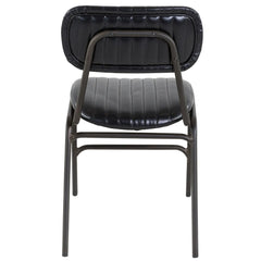 ZAGO Chair Marius Metal Legs Leatherette Black