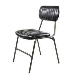 ZAGO Chair Marius Metal Legs Leatherette Black