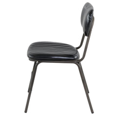 ZAGO Chair Marius Metal Legs Leatherette Black