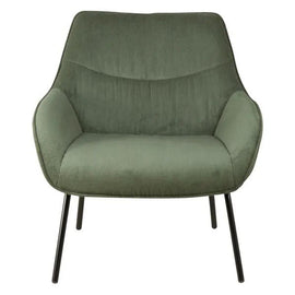 ZAGO Armchair Martin Steel Legs Corduroy Fabric