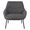 ZAGO Armchair Martin Steel Legs Fabric Light Grey
