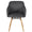 ZAGO Armchair May oak legs fabric