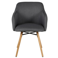 ZAGO Armchair May oak legs fabric