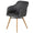 ZAGO Armchair May oak legs fabric