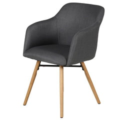ZAGO Armchair May oak legs fabric