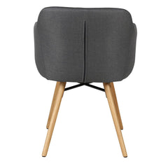 ZAGO Armchair May oak legs fabric