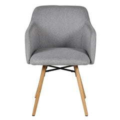 ZAGO Armchair May oak legs fabric