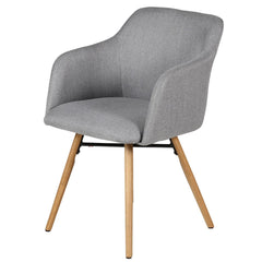 ZAGO Armchair May oak legs fabric