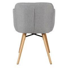 ZAGO Armchair May oak legs fabric
