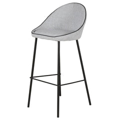 ZAGO Bar Stool Maya metal legs velvet 65cm