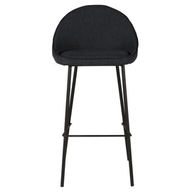 ZAGO Bar Stool Maya metal legs velvet 65cm